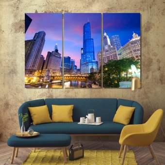Chicago wall decor paintings