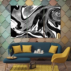 Black & white abstract canvas wall pictures, cool art for your room