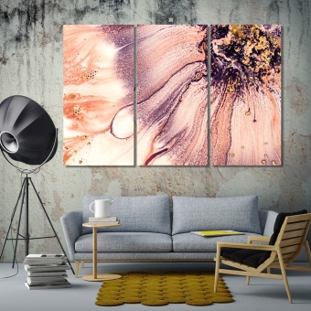 Abstract flower art prints on canvas, art pictures for bedroom walls