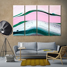 Colorful abstract painting wall decorating
