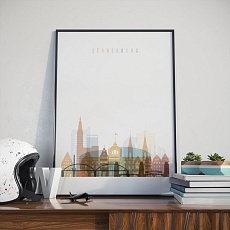 Strasbourg wall decor poster, ‎France cool art for walls